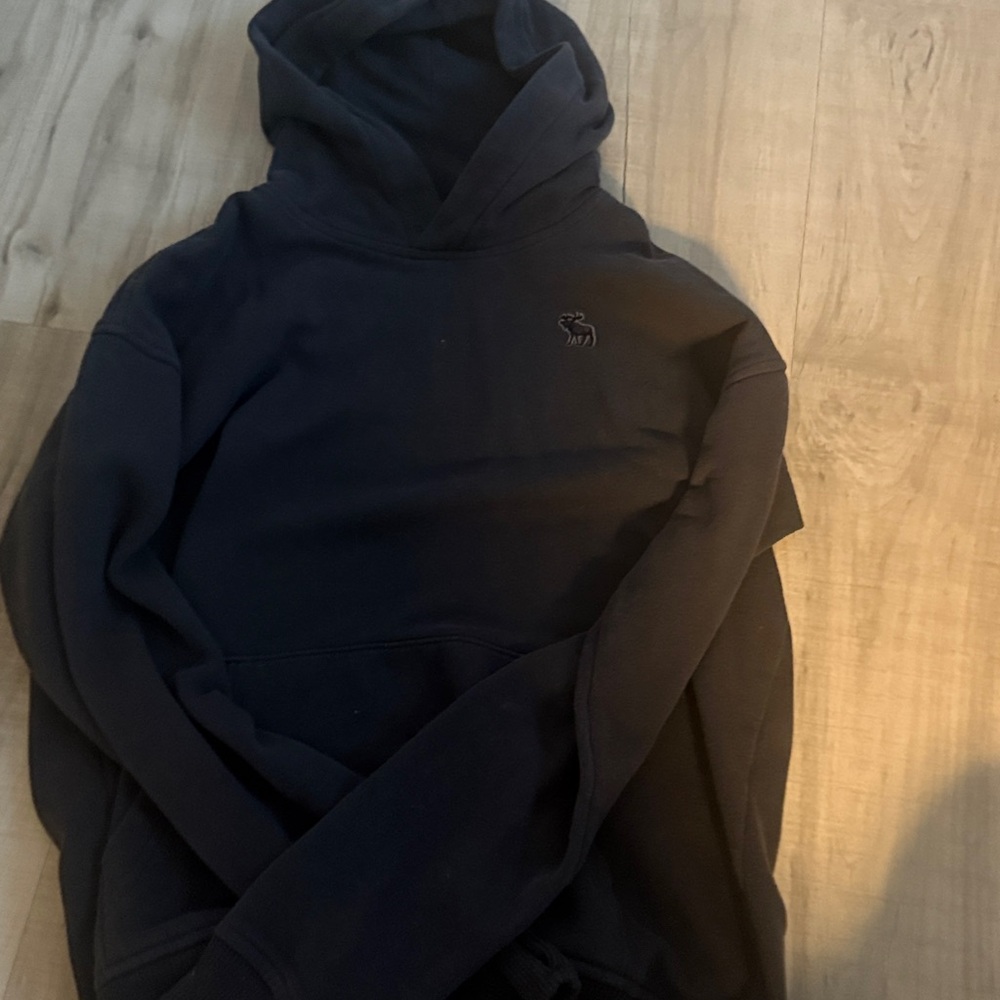 Gray/black abercrombie kids hoodie